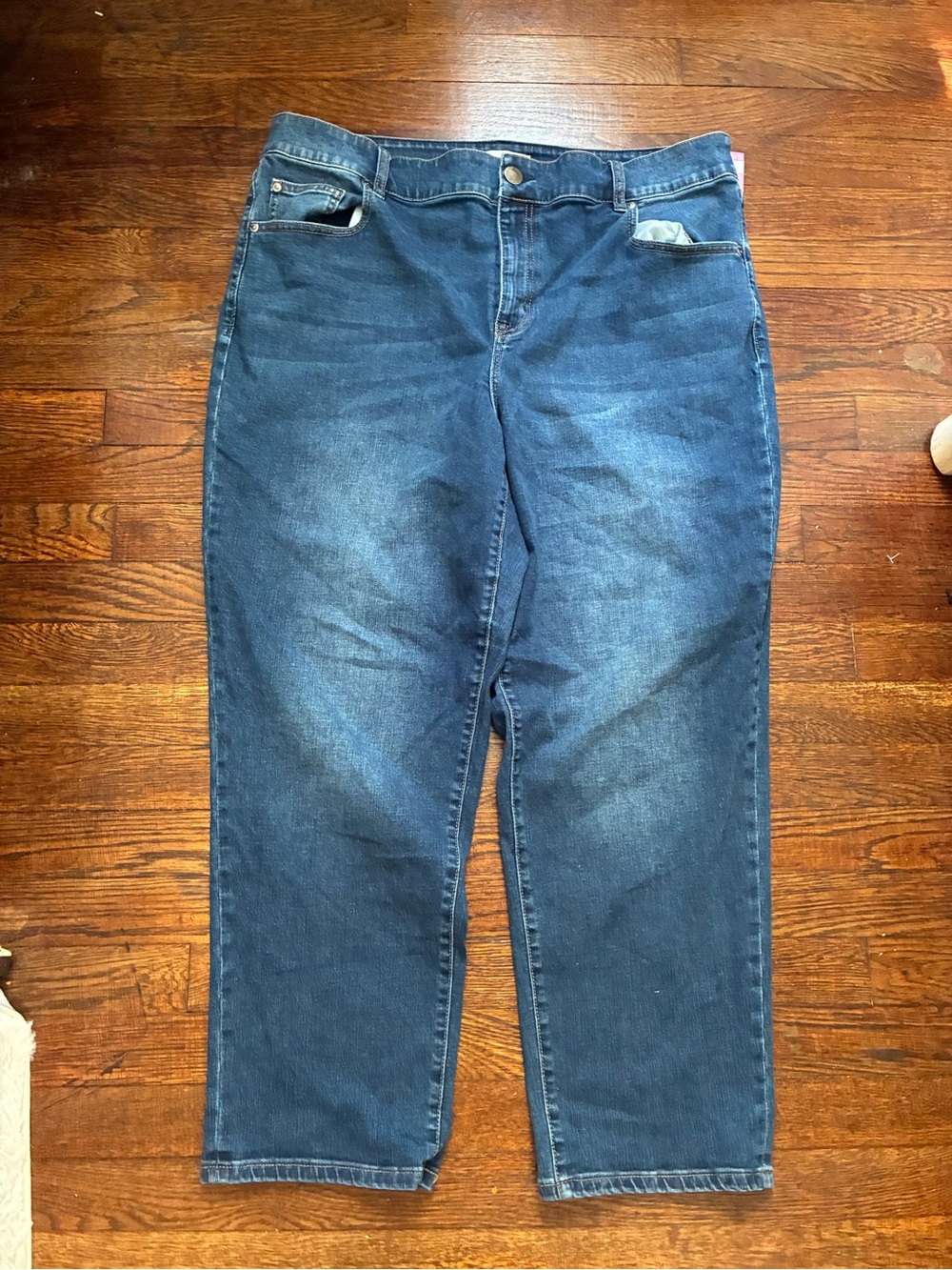 Lane Bryant Men's Straight Jeans in Dark Blue